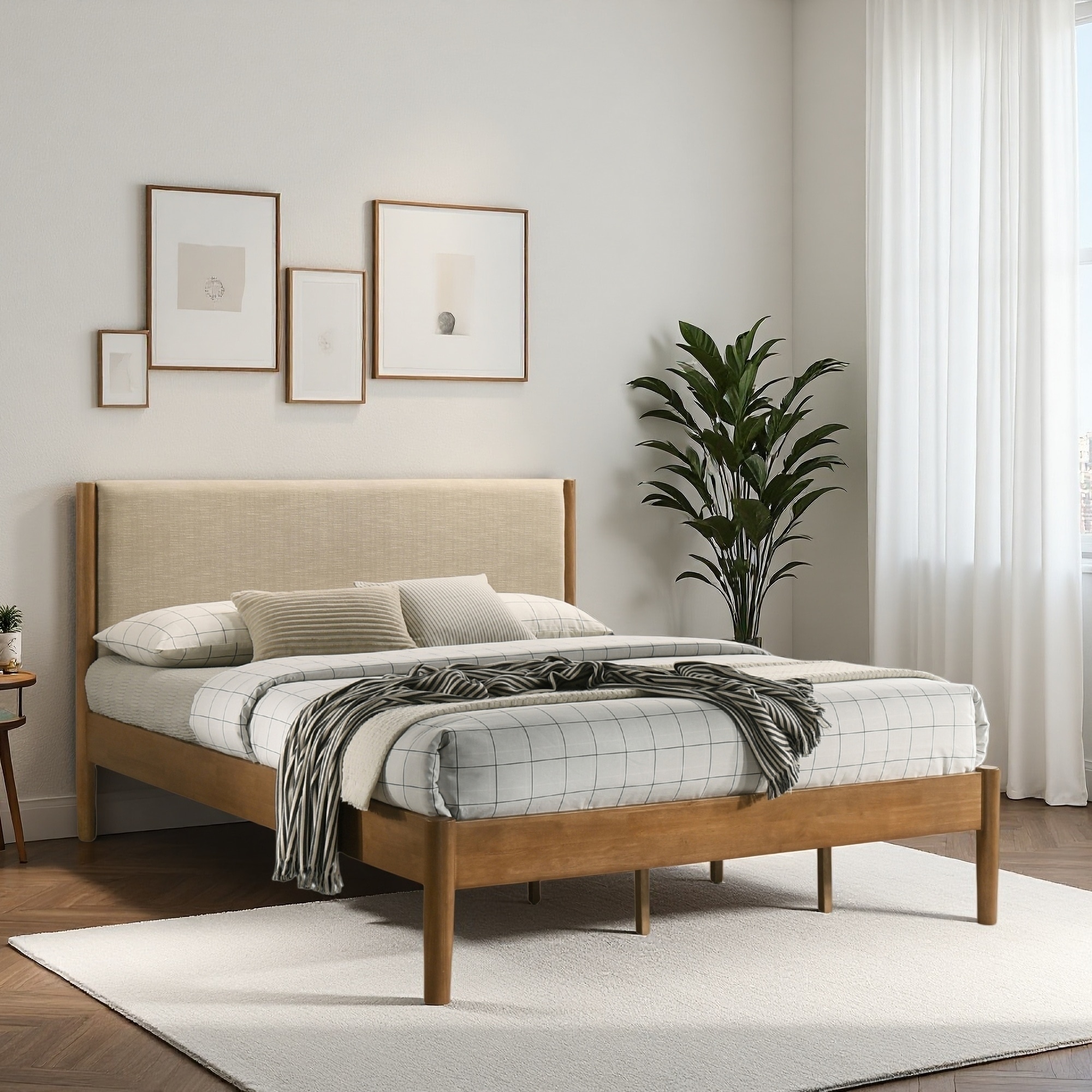 Rubberwood Platform Bed