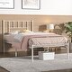preview thumbnail 11 of 31, VECELO Twin Size Kids Bed Frame, Easy-to-assemble Metal Twin Platform Bed Frame with Under-bed Storage