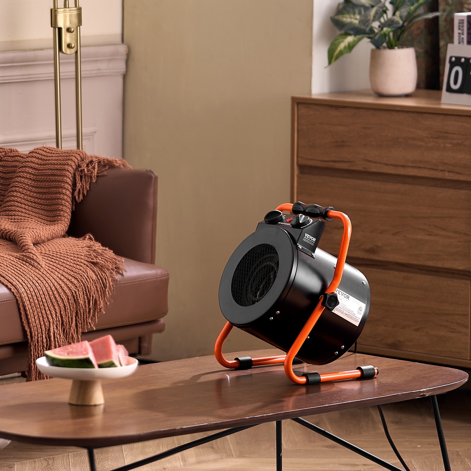 VEVOR Greenhouse Heate Fast Heating with Overheat Protection Setting Small Grow Tent Heater, Electric Portable Heater Fan