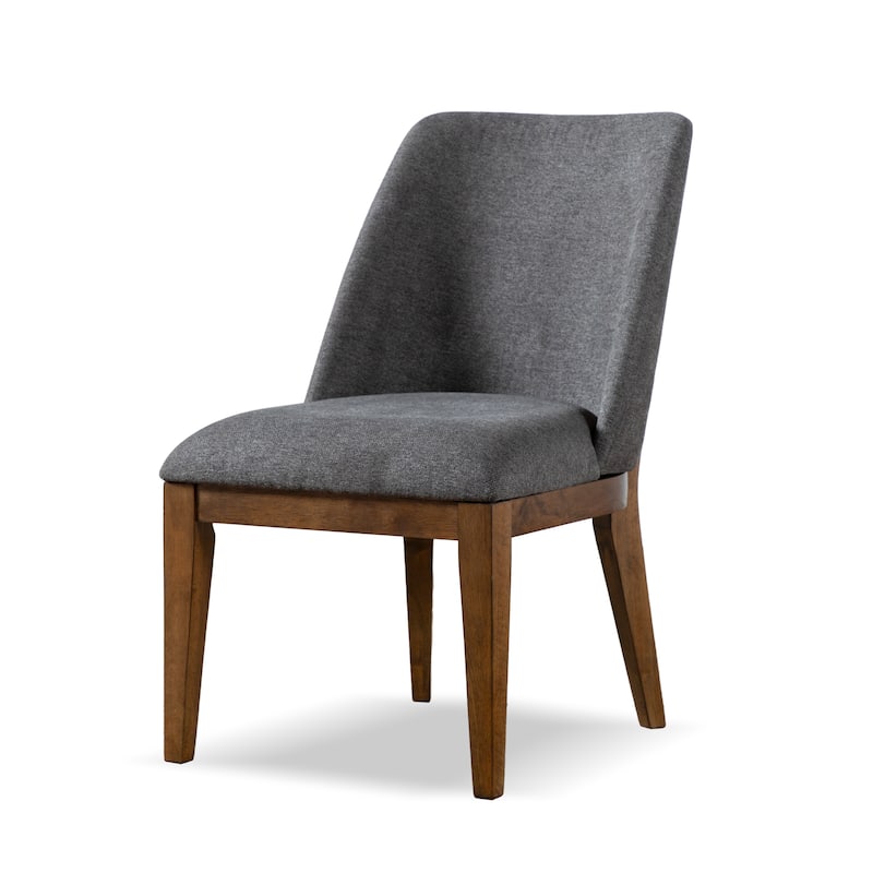 Furniture of America Leopold Rounded Solid Wood Dining Chairs (Set of 2)