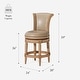 preview thumbnail 16 of 109, Maven Lane 26" Pullman Swivel Counter Height Kitchen Stool