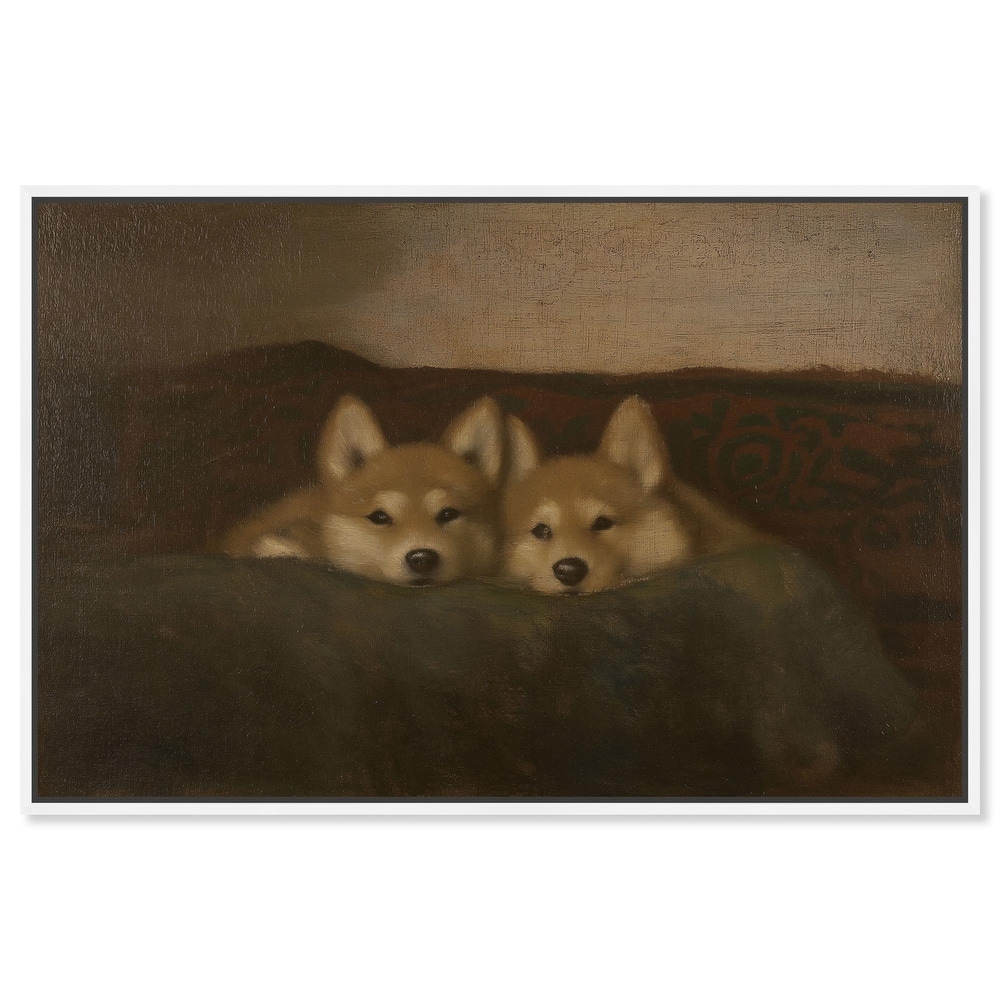 Rustic Dog Days Canvas by Art Remedy