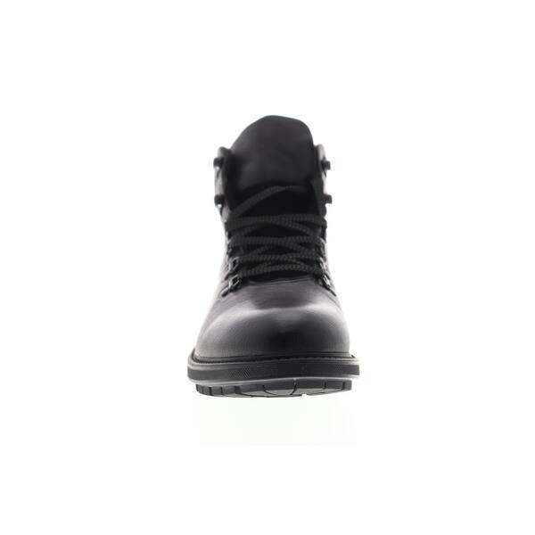 Shop Steve Madden Axell Black Leather Mens Casual Dress Boots