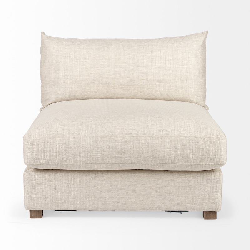 Valence 38.2L x 38.6W x 28.3H Beige Armless Sectional Piece - 39.76 x39.76 x32.28