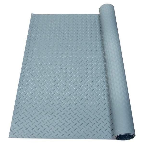 Rubber-Cal Fish-Bone Pattern Non-Slip Flooring – 3.5mm Thick, 36" Wide X 5ft Long, SBR Rubber Mat For Indoor/Outdoor