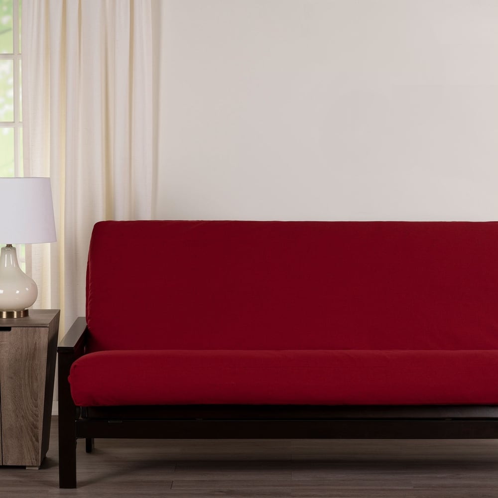 Merino Cherry Linen-Style Full Size Futon Cover