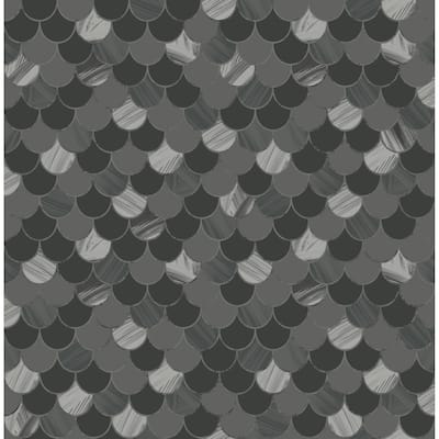 Seabrook Designs Catalina Scales Unpasted Wallpaper