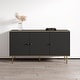preview thumbnail 1 of 9, Meble Furniture Camelia 3D 54" Sideboard Buffet Credenza 54.3W x 15.8D x 29.5H Modern European Black
