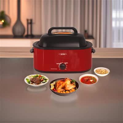 Electric Chicken Roaster Deep Stainless Steel Large Home