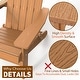 preview thumbnail 36 of 50, WINSOON All Weather HIPS Outdoor Folding Adirondack Chairs Outdoor Chairs Set of 4