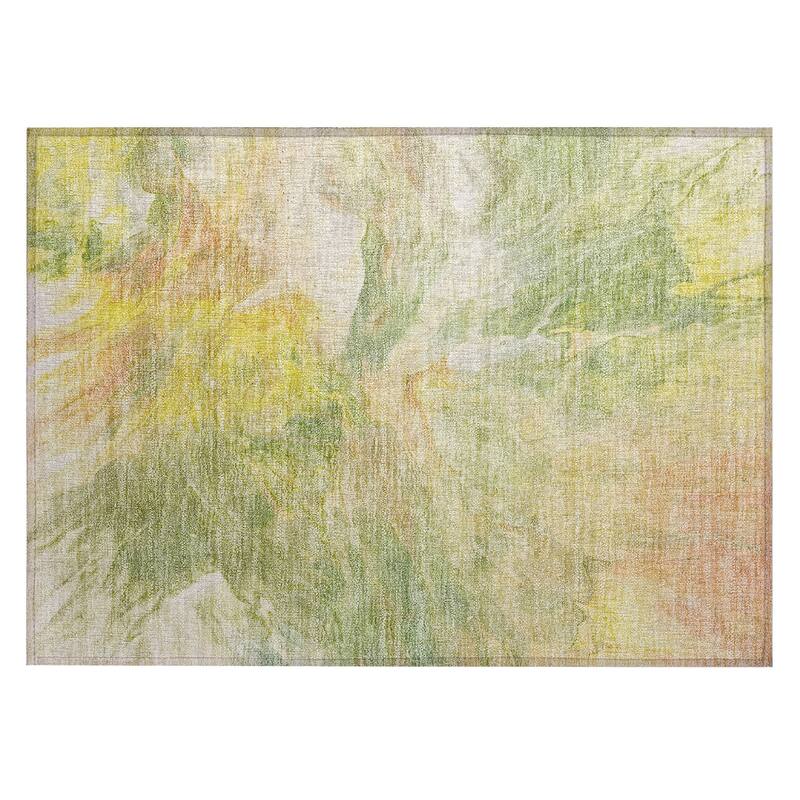 Machine Washable Indoor/ Outdoor Chantille Contemporary Splash Rug