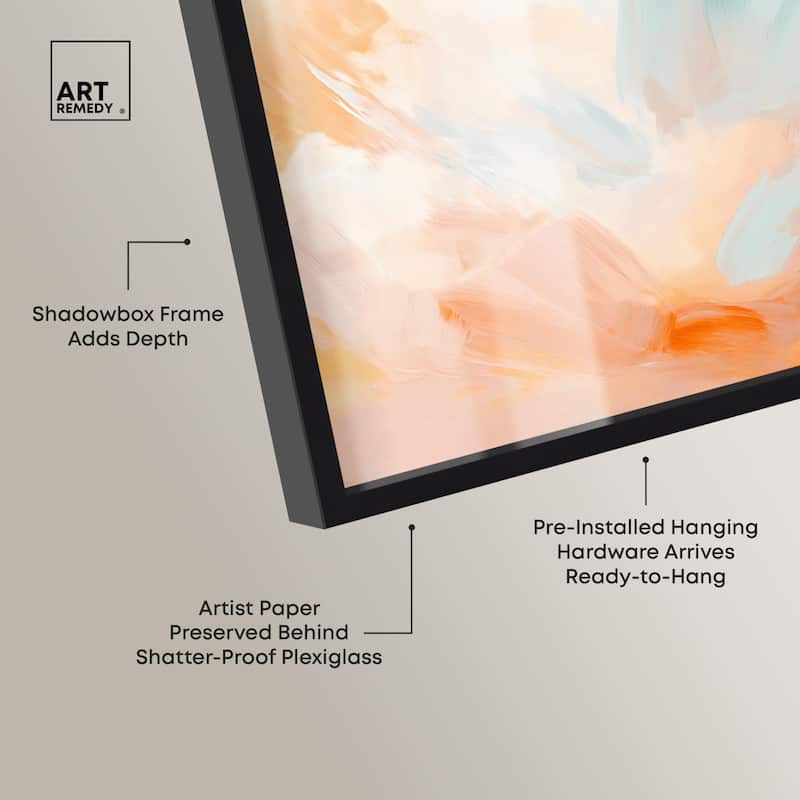 Sunrise Palette I Shadowbox by Art Remedy