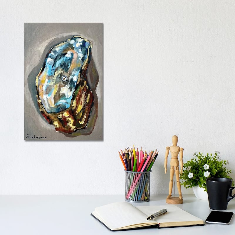 iCanvas "Still Life With Oyster Pearl" by Victoria Sukhasyan Canvas Print - 12x8x0.75