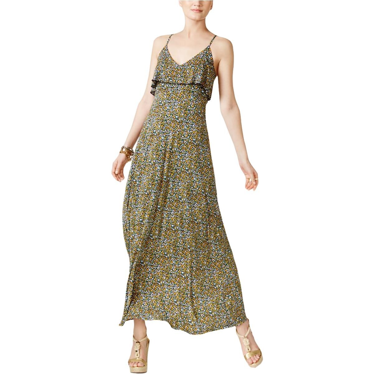 michael kors floral maxi dress