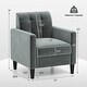 preview thumbnail 5 of 8, Costway 1/2 PCS Mid Century Modern Velvet Accent Chair with Tufted