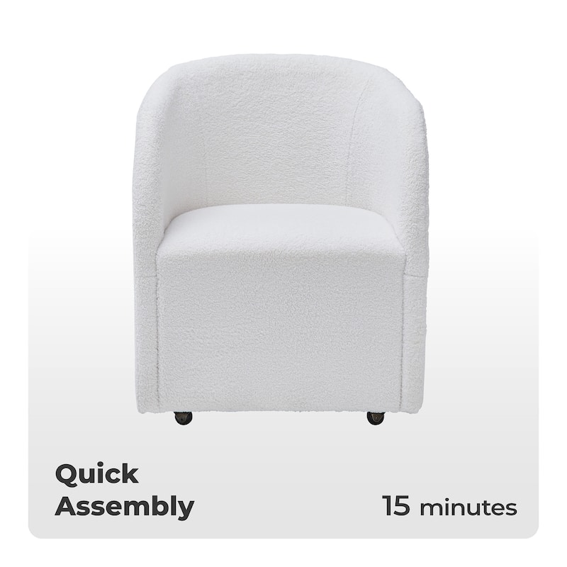 Signature Design by Ashley Rowanbeck White Dining Chair - 25" W x 23" D x 32" H