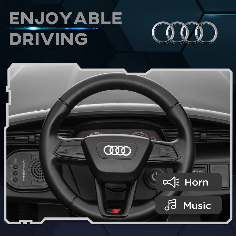 Qaba Audi Q8 e-tron Sportback Licensed 12V Kids Ride on Car, Battery Powered Kids Electric Car Remote 4 Spring Suspension Wheels