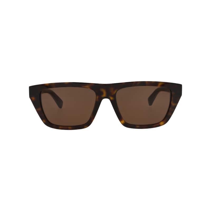Bottega Veneta Square-Frame Recycled Acetate Sunglasses - Havana Havana Brown - Multi - Brown Lens