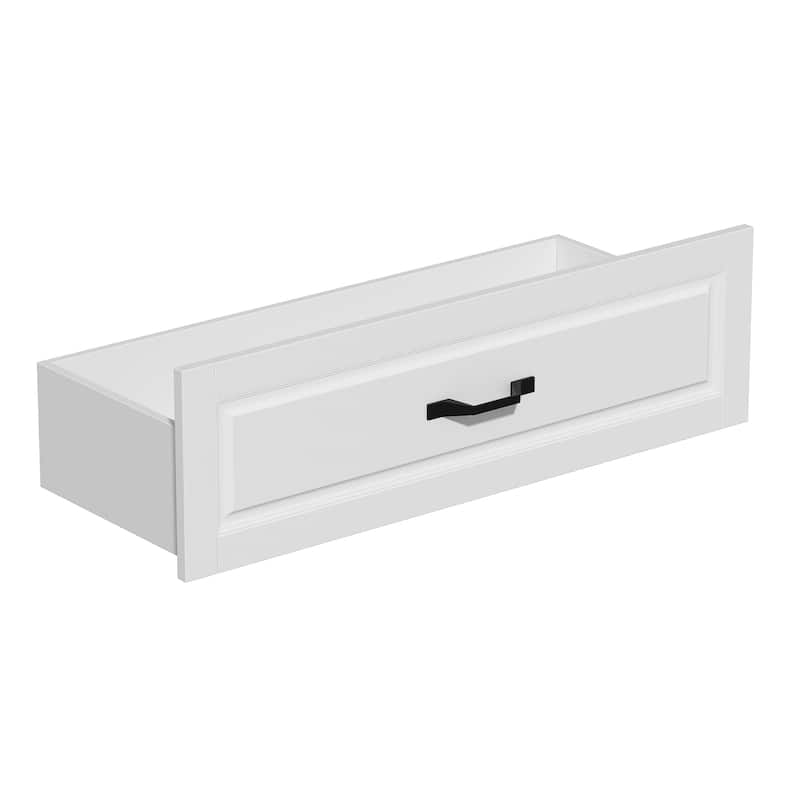 78.7"Modular White Curio Bookcase Cabinet w/Glass Doors Buffet Display
