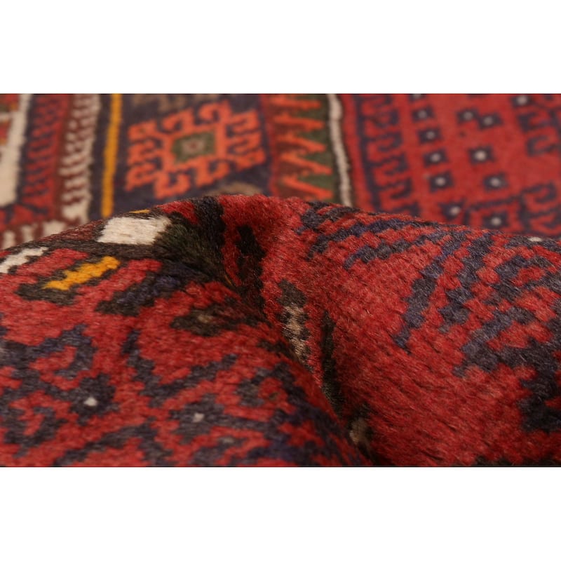 ECARPETGALLERY Hand-knotted Andelz Red Wool Rug - 4'1 x 6'9
