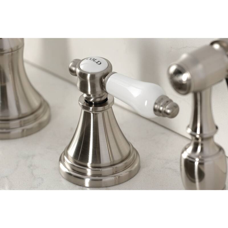 Kingston Brass KS279.BPLBS Bel-Air 1.8 GPM Widespread Kitchen Faucet - Polished Chrome