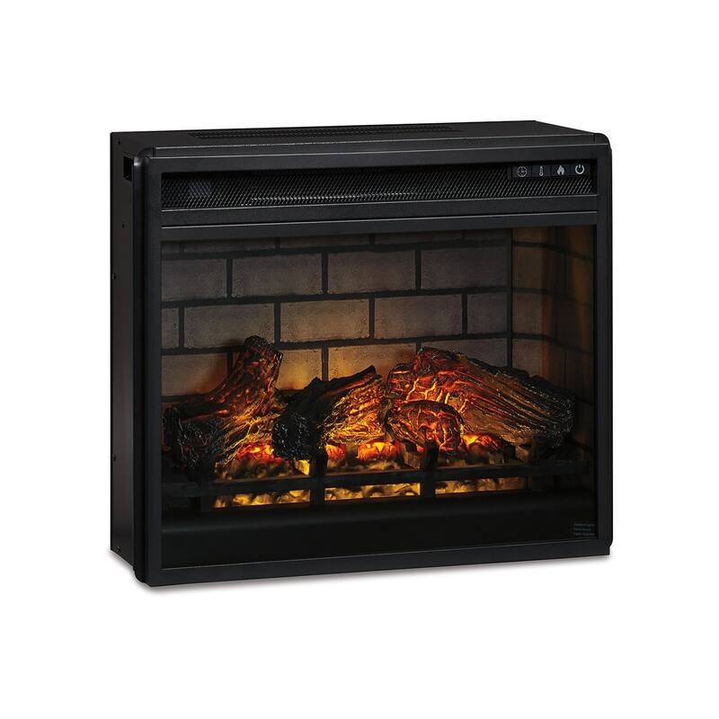 Signature Design by Ashley Entertainment Accessories Black Electric Infrared Fireplace Insert