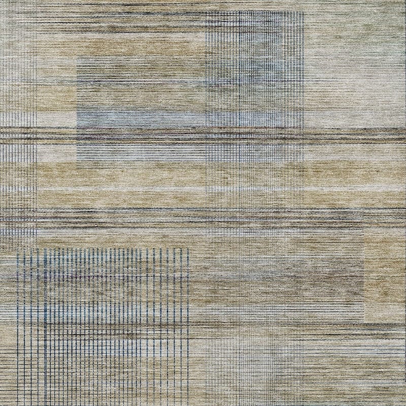 HomeRoots Striped Transitional Rectangle Outdoor Rug
