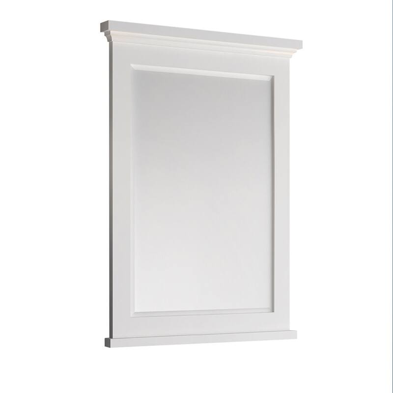 Fresca Cambria 34-13/16" x 30" Framed Bathroom Mirror - Matte White