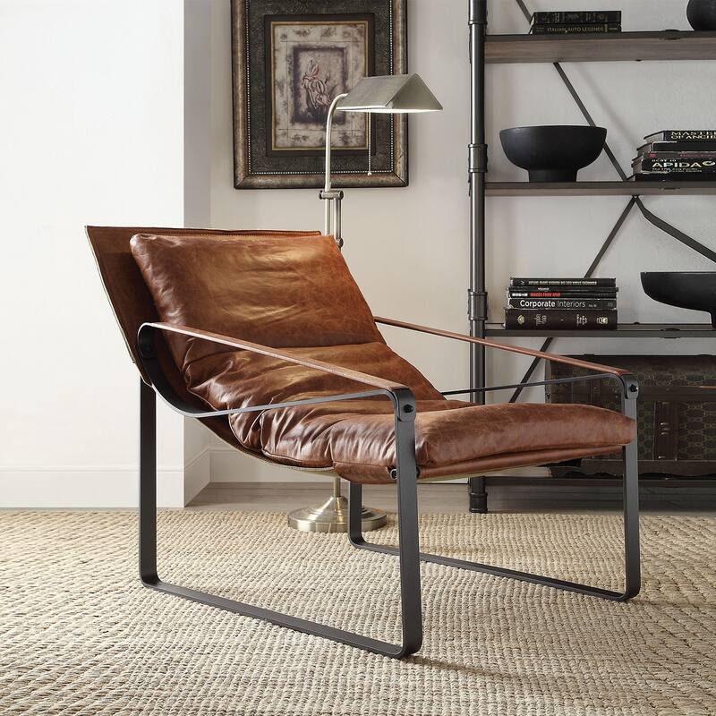 Upholstered Accent Lounge Chair in Cocoa