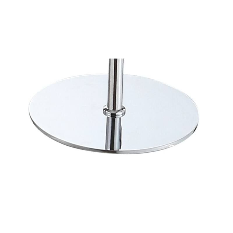 Roxanna 63" LED Integrated Floor Lamp, Chrome by JONATHAN Y - 63" H x 33.5" W x 8.75" D