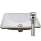 preview thumbnail 19 of 31, Novatto NP-U193902 Rectangular Undermount White Porcelain Sink with Overflow Drain Options, 18 x 13-inches