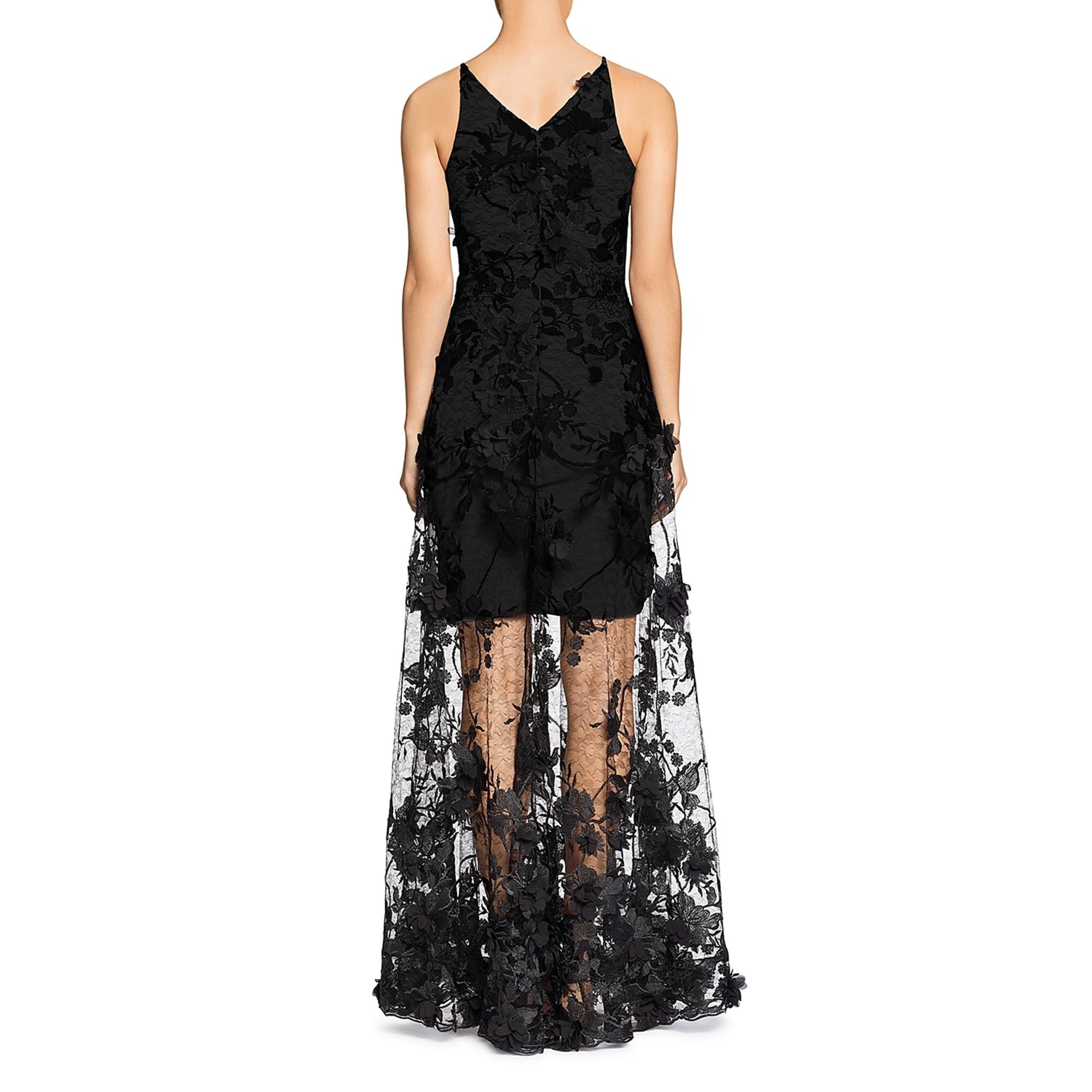 dress the population sidney lace gown
