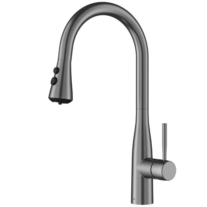 Karran Faraday Pull-Down Sprayer Kitchen Faucet - Spot-Free Gunmetal Grey