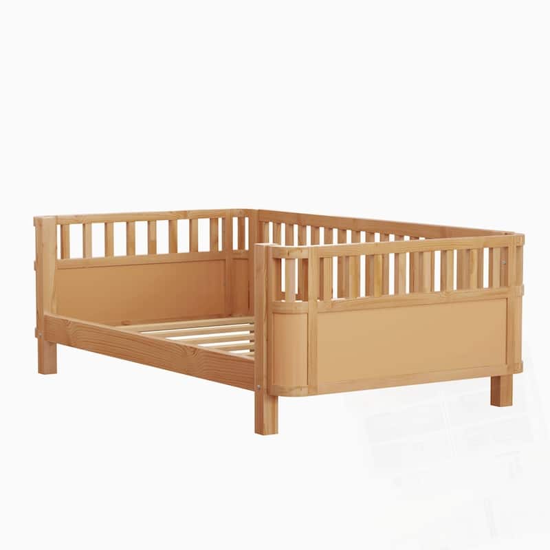 Wood Low Profile Bed Wood Platform Bed for Kids