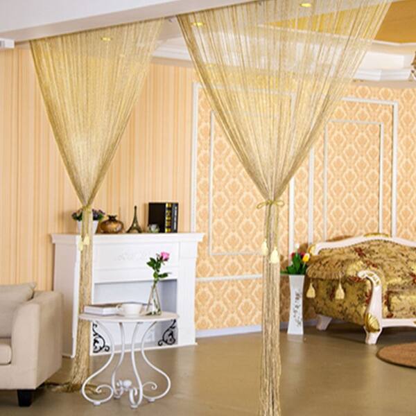 Shop Home Decor Threads Glitter String Curtains One Panel 39 X78