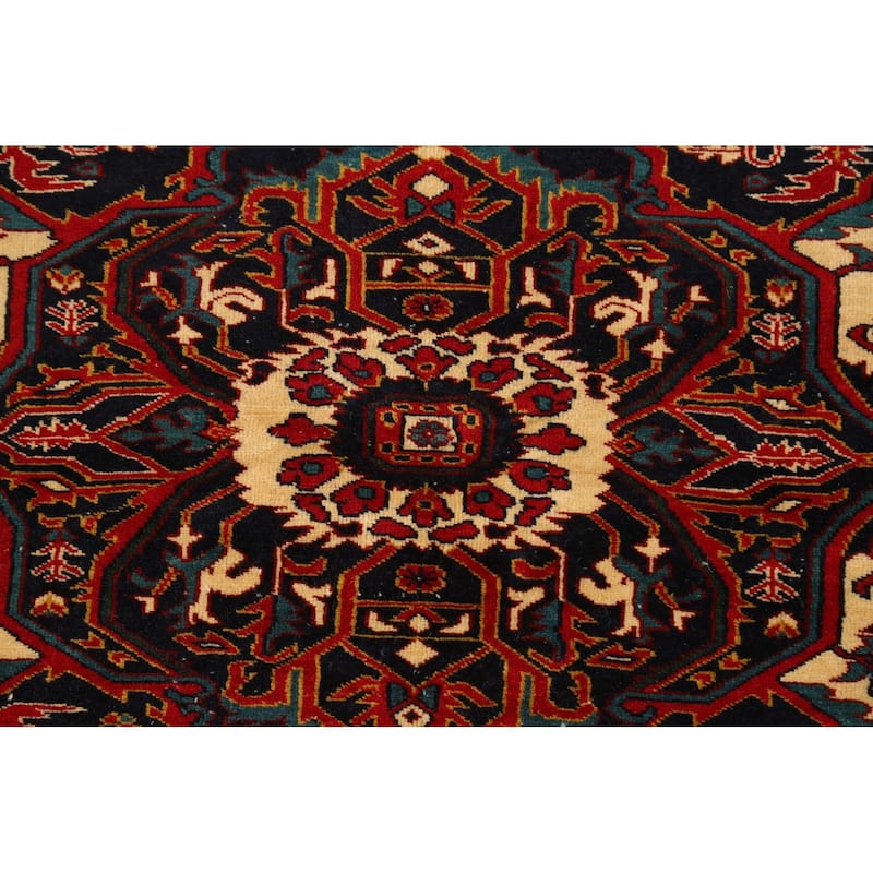 Vintage Madder Vegetable Dye Sarouk Farahan Persian Area Rug Handmade - 4'1" x 5'6"