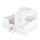 preview thumbnail 10 of 24, Full House Loft Bed with Drawers and Guardrails, White Finish