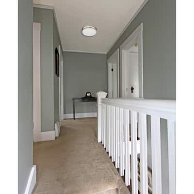 Carlisle Ceiling LED Light in Satin Nickel