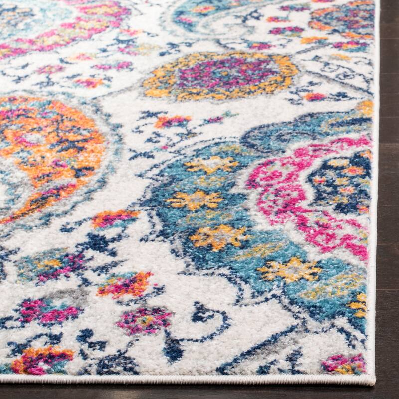 SAFAVIEH Madison Belle Boho Glam Paisley Pattern Area Rug