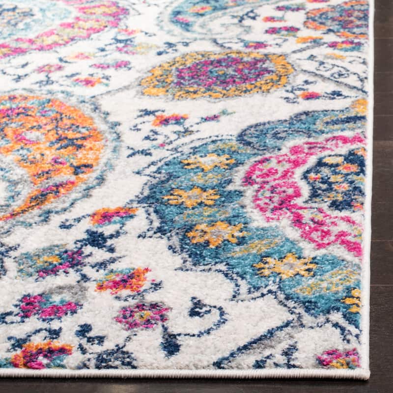SAFAVIEH Madison Belle Boho Glam Paisley Pattern Area Rug
