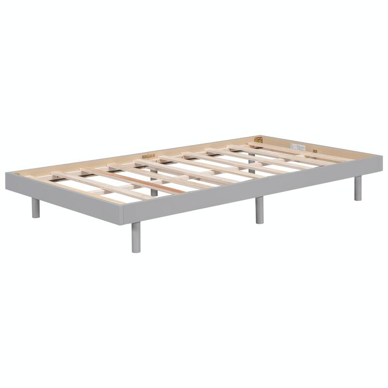 Contemporary Floating Platform Bed Frame
