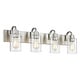 preview thumbnail 54 of 105, Bathroom Vanity Light Fixtures - Farmhouse Wall Light for Bathroom 4-Light - Brushed Nickel