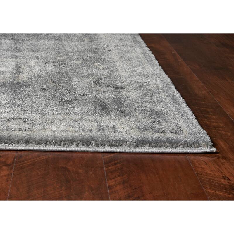 Domani Portland Sky Blue Boho Distressed Area Rug