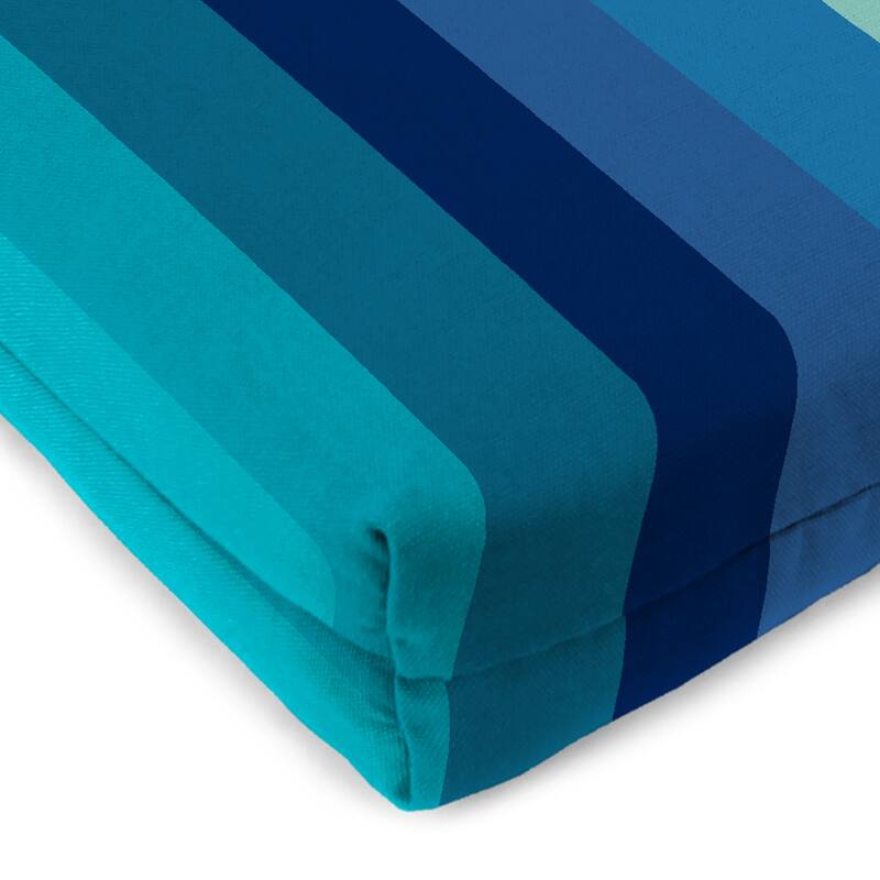 48" x 18" Outdoor Bench Cushion with Ties - 18'' L x 48'' W x 3.5'' H