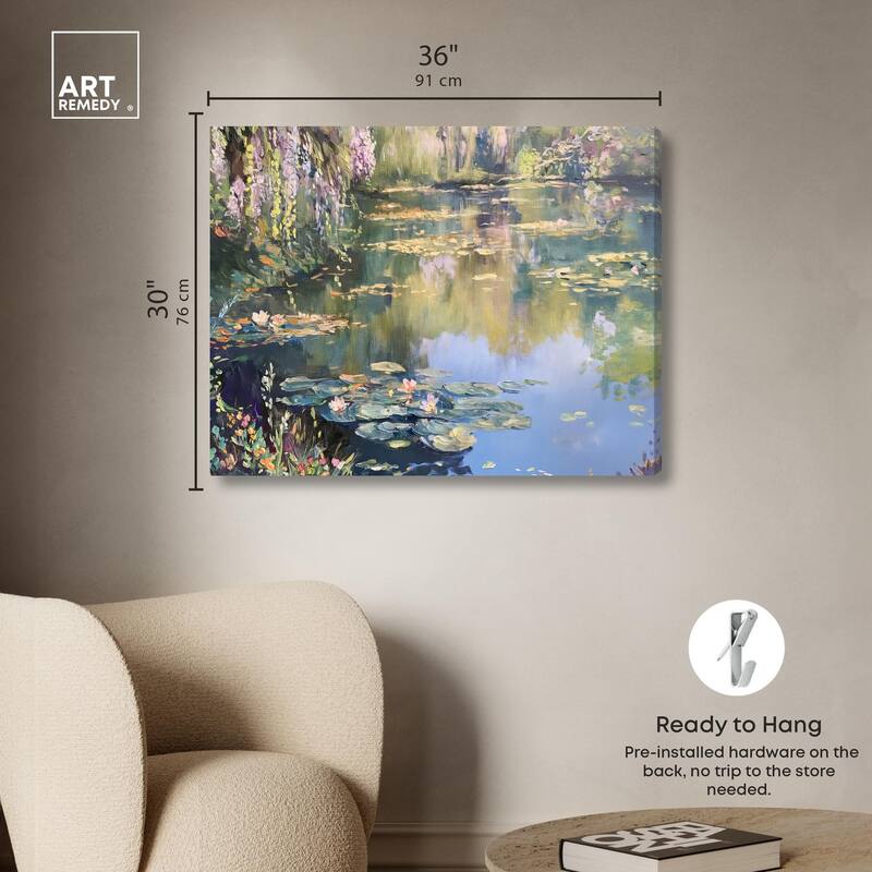 Lily Lagoon I Canvas by Art Remedy, Gallery Wrapped