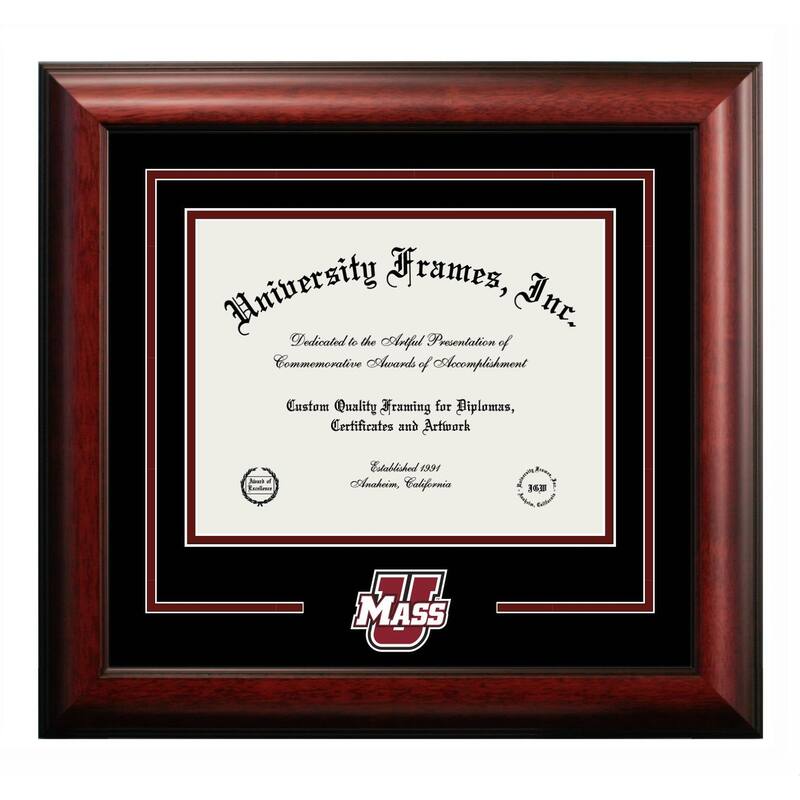 University of Massachusetts 11w x 8.5h Spirit Diploma Frame
