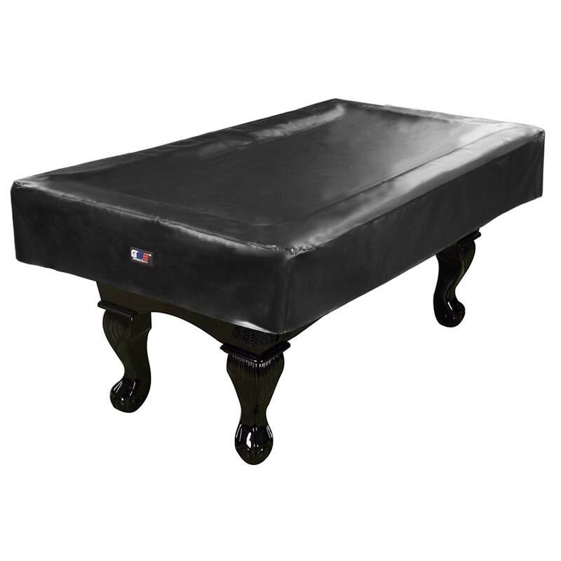 GSE™ 7ft/8ft/9ft Heavy Duty PU Leatherette Billiard Pool Table Cover - Black - 8-ft