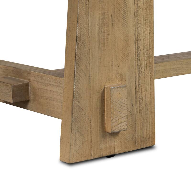 Poly & Bark Combe Solid Pine Wood Extension Dining Table (82.5" - 122")