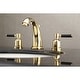 preview thumbnail 1 of 0, Kaiser 8 in. Widespread Bathroom Faucet in Polished Brass Polished Brass