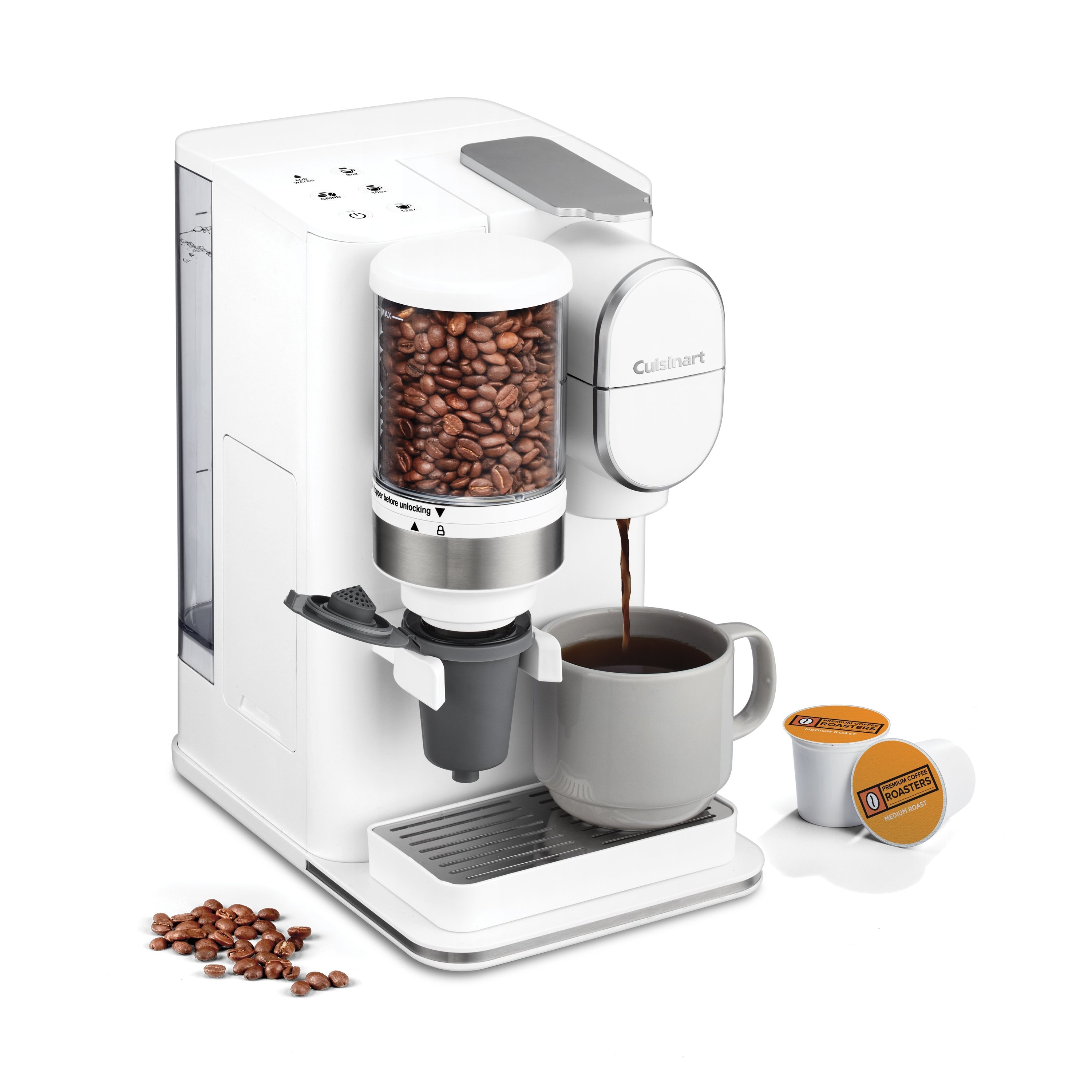 Cuisinart Conical Burr Grind and Brew Single Serve Coffeemaker White Bed Bath Beyond 39308908